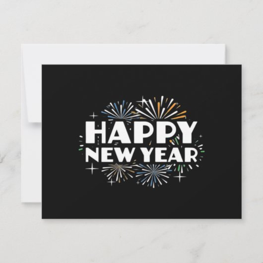 Happy New Year Fireworks Funny New Years Eve NYE E (Vorderseite)