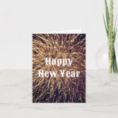 Happy New Year Fireworks Golden 2023 Custom (Vorderseite)