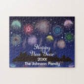 Happy New Year Fireworks Puzzle (Horizontal)