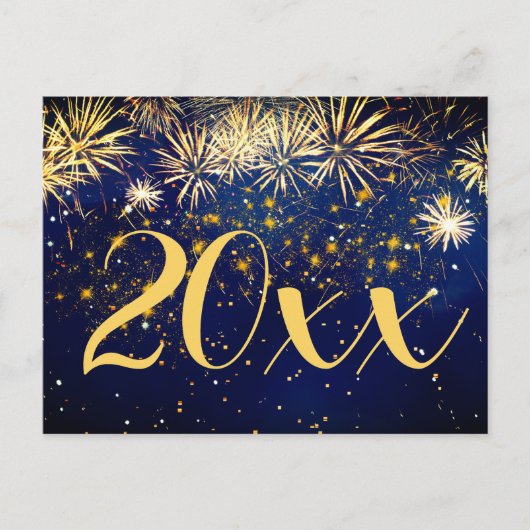 Happy New Year Fireworks Weihnachten 2 Side Design (Vorderseite)