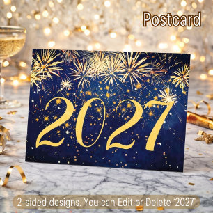 Happy New Year Fireworks Weihnachten 2 Side Design