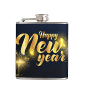 Happy New Year Flachmann (Vorderseite)