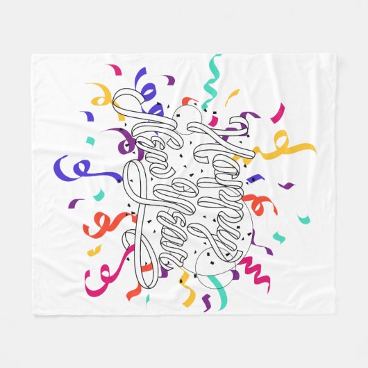 Happy new year fleecedecke (Vorderseite (Horizontal))
