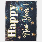 Happy New Year Fleecedecke (Vorderseite)
