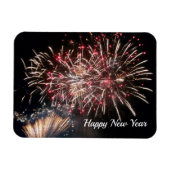 Happy New Year Flexible Foto Magnet (Horizontal)
