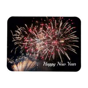 Happy New Year Flexible Foto Magnet