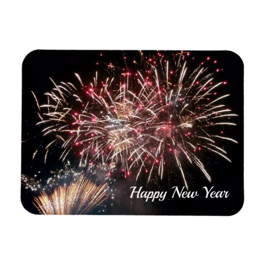 Happy New Year Flexible Foto Magnet (Horizontal)