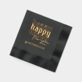 Happy New Year Foil Stamps Servietten Mit Folie (Links)