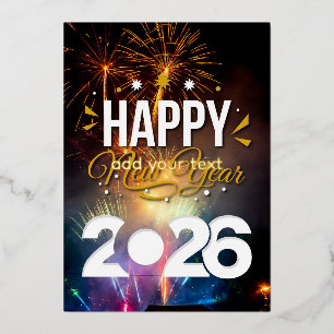Happy New Year Folieneinladung