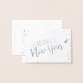 Happy New Year Folienkarte (Vorderseite mit Umschlag)