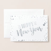 Happy New Year Folienkarte (Vorderseite mit Umschlag)