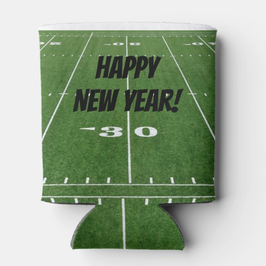 Happy New Year Football Field Dosenkühler (Rückseite)