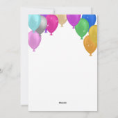 Happy New Year Foto Ballon Feiertagskarte (Rückseite)