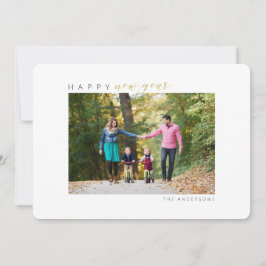 Happy New Year Foto Feiertagskarte