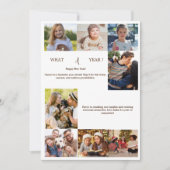 Happy New Year Foto Gesamt Neujahr Card Einladung (Vorderseite)