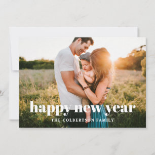 Happy New Year Foto Holiday Card