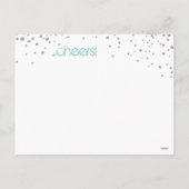 Happy New Year Foto Postcard Feiertagspostkarte (Rückseite)