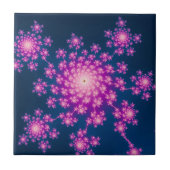 Happy New Year Fraktal Fliese (Vorderseite)