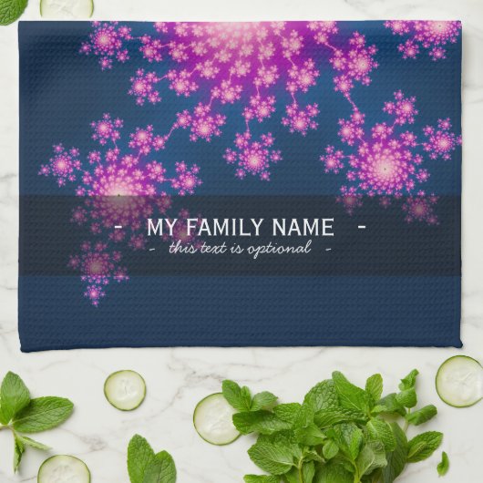 Happy New Year Fraktal Handtuch (Gefaltet)