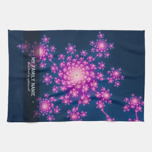 Happy New Year Fraktal Handtuch (Horizontal)