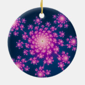 Happy New Year Fraktal Keramikornament (Hinten)