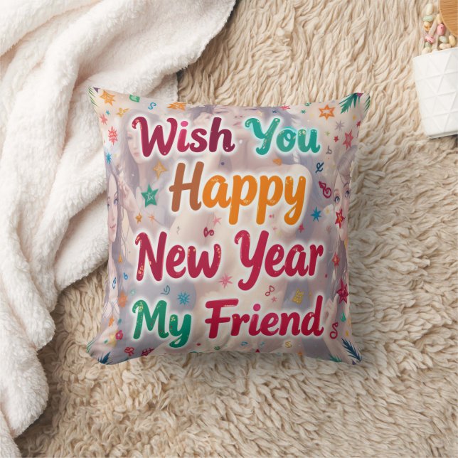 Happy New Year Friend Kissen (Decke)