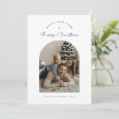 Happy New Year Frohe Weihnachten Familie Arch Foto (Stehend Vorderseite)