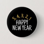 Happy New Year Funny Button (Vorderseite)