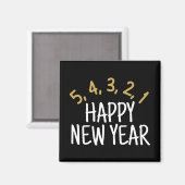Happy New Year Funny Magnet (Vorderseite/Rückseite)