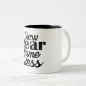 Happy New Year Funny Mug Zweifarbige Tasse (VorderseiteRechts)