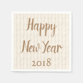 Happy New Year Gala Serviette (Vorderseite)