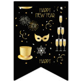 Happy New Year GB Bunting Banner (Zweite Fahne)
