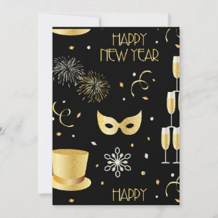 Happy New Year GB Einladung