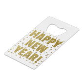 Happy New Year Geldbeutel Flaschenöffner (Rückseite Schrägansicht)