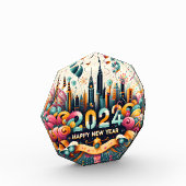 Happy New year Geschenkkarte 2024 Fotoblock (Links)