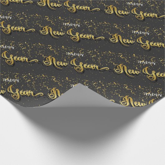 Happy New Year Geschenkpapier (Ecke)