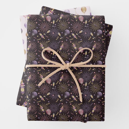 Happy New Year Geschenkpapier Set (Beispiel)