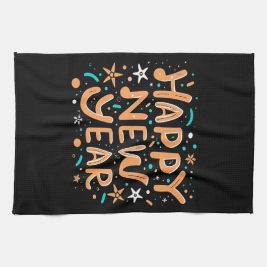 Happy New Year Geschirrtuch (Horizontal)