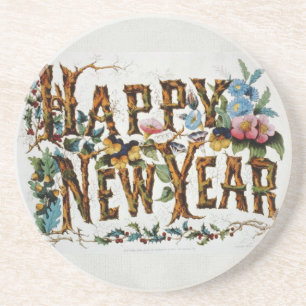 Happy New Year Getränkeuntersetzer