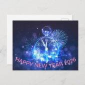 Happy New Year gift 2026 Postkarte (Vorne/Hinten)