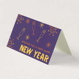 Happy New Year Glitzer 25pk Cards