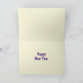Happy New Year Glitzer Card Karte (Innenseite)