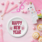 Happy New Year Glitzer Pappteller (Party)