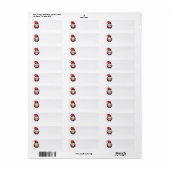 Happy New Year Gnome Address Labels (Vorne)