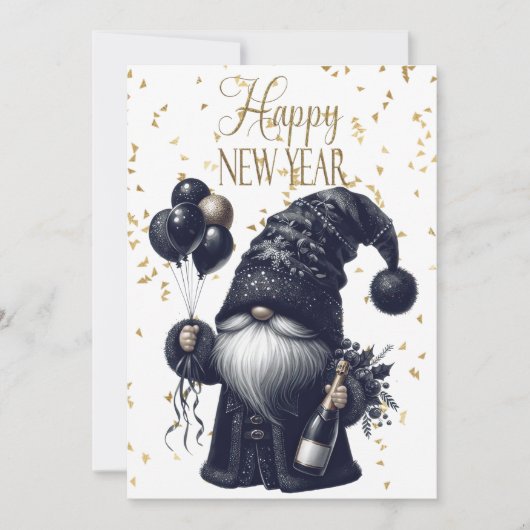 Happy New Year Gnome Ankündigung (Vorderseite)