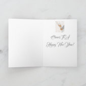 Happy New Year Gnome Dankeskarte (Innenseite)