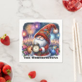 Happy New Year Gnome Napkins Serviette (Beispiel)