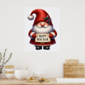 Happy New Year Gnome Poster (Küche)