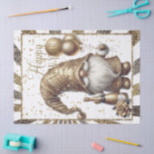 Happy New Year Gnome Seidenpapier (Basteln)