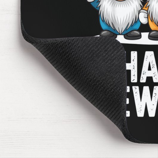 Happy New Year Gnomes For Party Lovers And Festive Mousepad (Ecke)